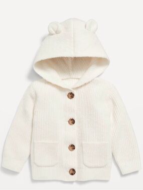 Old Navy So So Soft Ear Button-front Baby Sweater